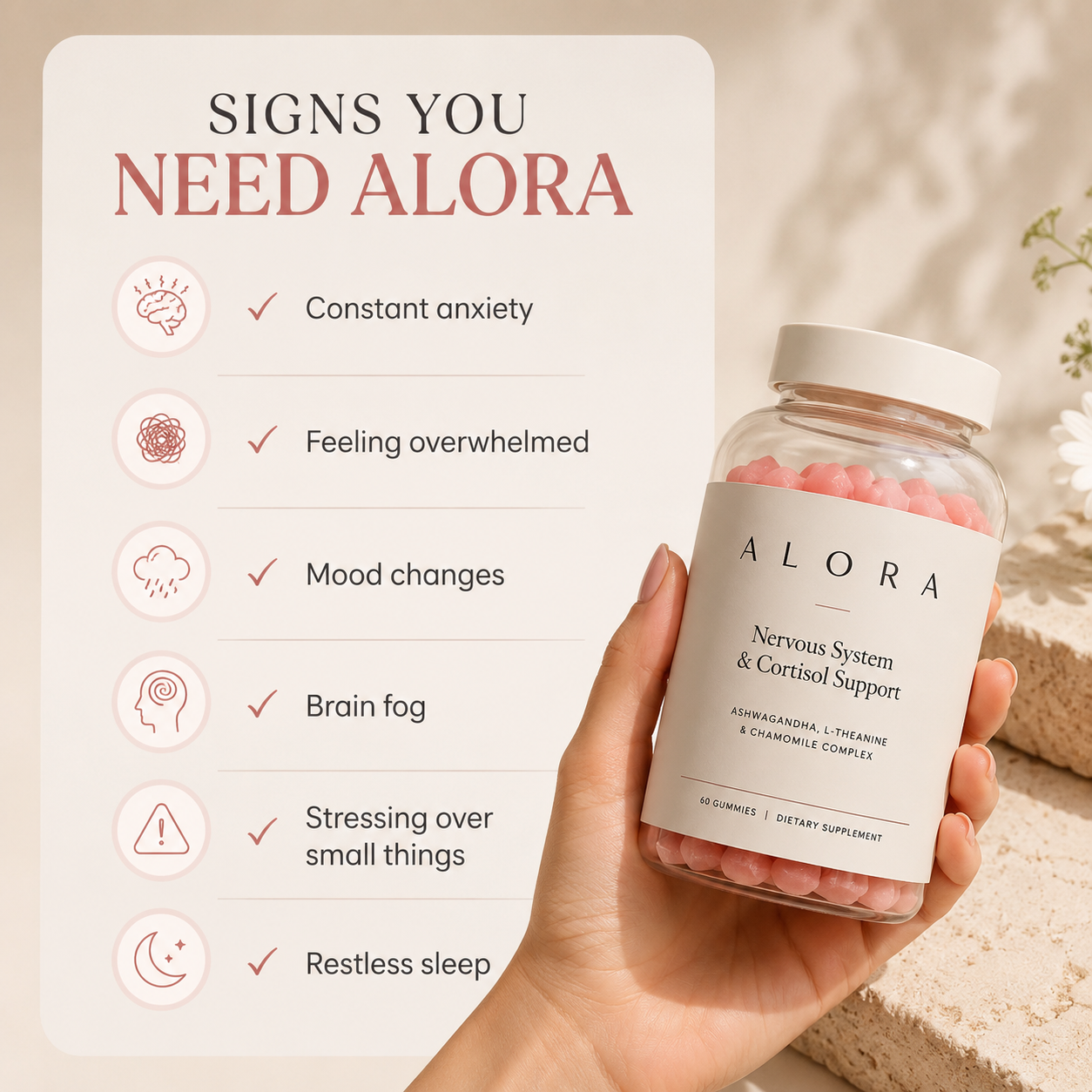ALORA Nervous System & Cortisol Support